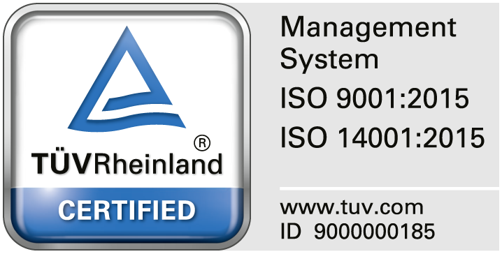 TÜVRheinland certified