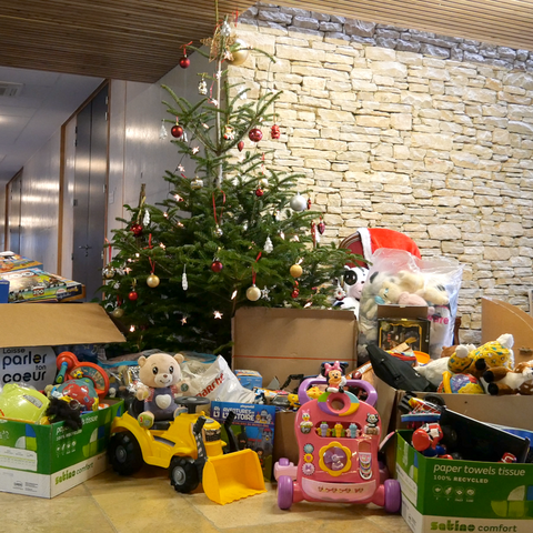 Collecte de jouets 2022 au siège du Syded
