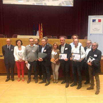 Remise au Syded du prix du Palmarès Construction Bois Occitanie 2017