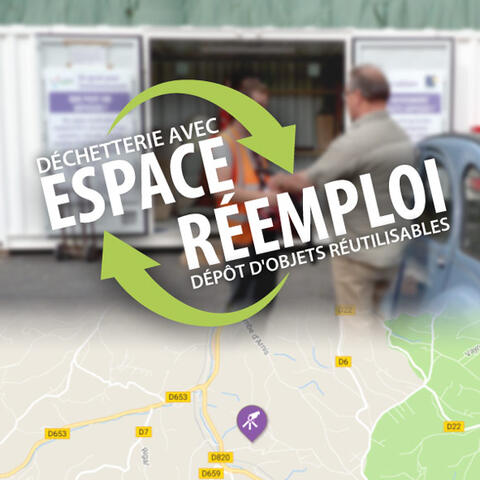 Déchetterie avec espace réemploi - Syded du Lot