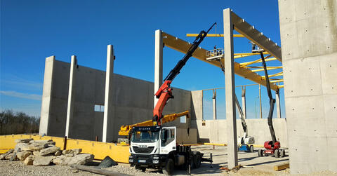 Construction du nouveau centre de tri de Catus