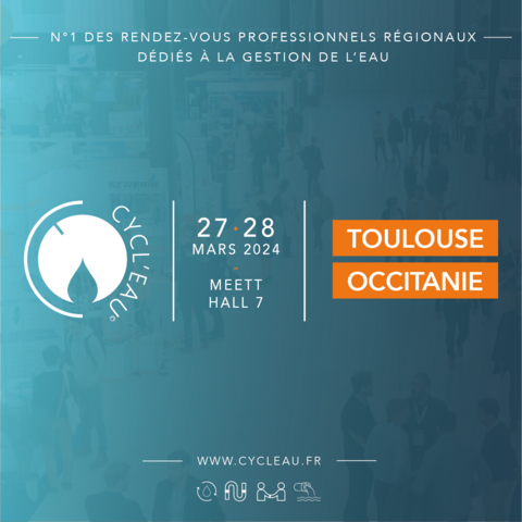 Nous sommes au Salon Cycl'Eau à Toulouse